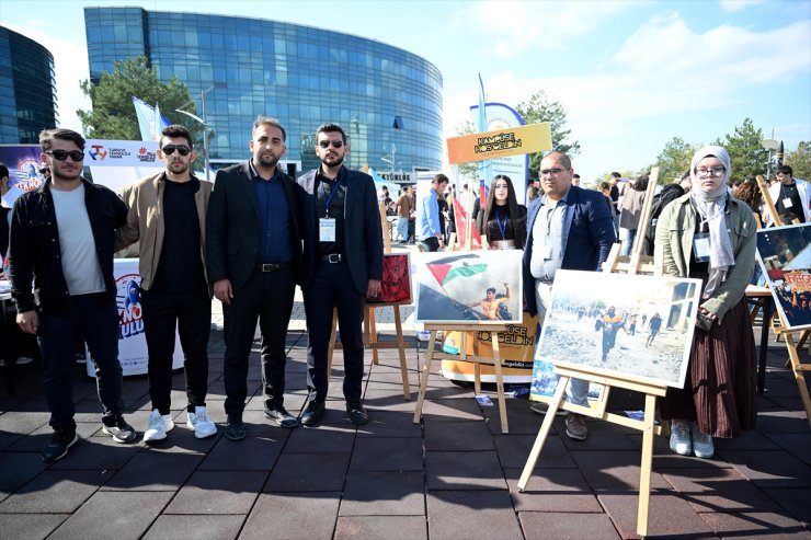 Trakya Üniversitesinde, İsrail'in Gazze'ye saldırılarını anlatan fotoğraf sergisi açıldı