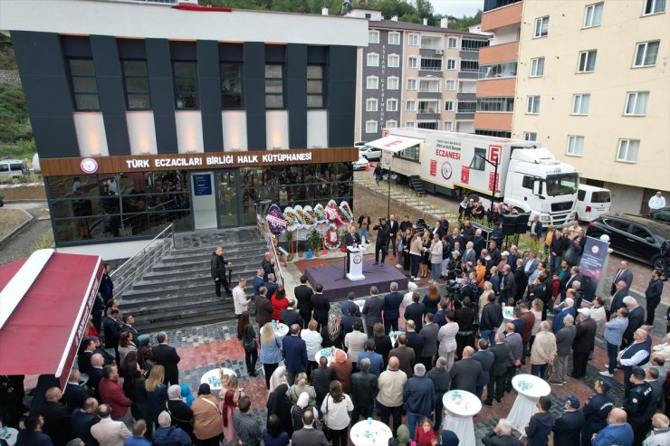 Türk Eczacıları Birliğince Bozkurt'ta yaptırılan kütüphane açıldı