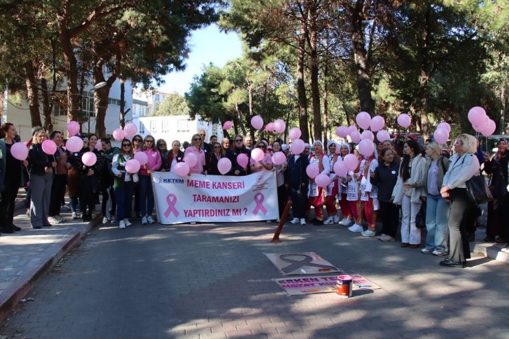 Kırklareli'nde oyun havası eşliğinde "Meme kanseri farkındalık" yürüyüşü