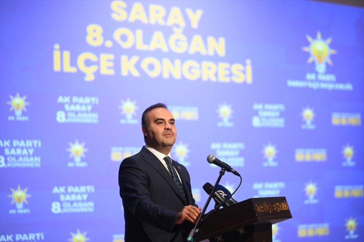 Sanayi ve Teknoloji Bakanı Kacır, AK Parti Saray 8. Olağan İlçe Kongresi’nde konuştu: