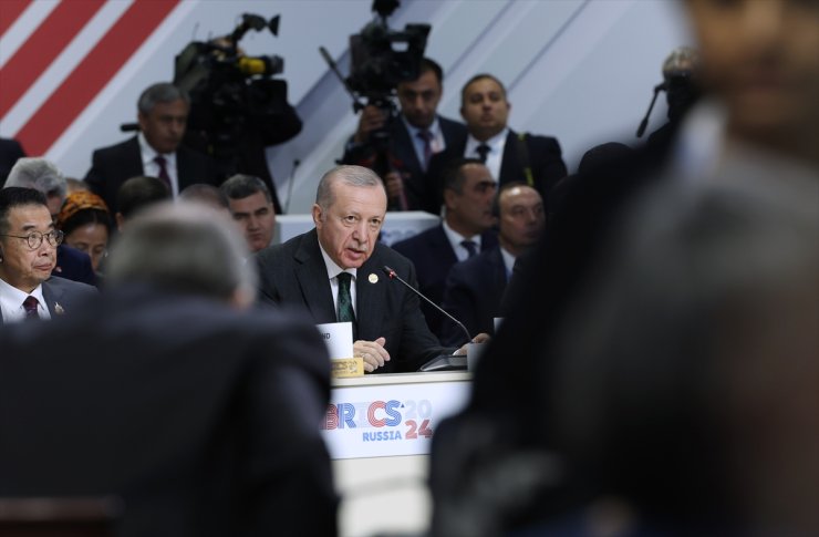 Cumhurbaşkanı Erdoğan, "Genişletilmiş BRICS+ Oturumu"nda konuştu: