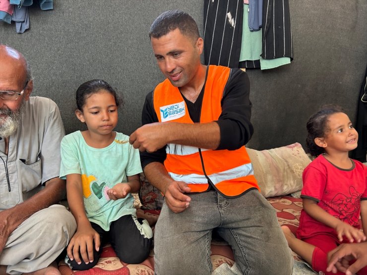 Yedi Başak İnsani Yardım Derneğinin Gazze'deki yardım faaliyetleri sürüyor