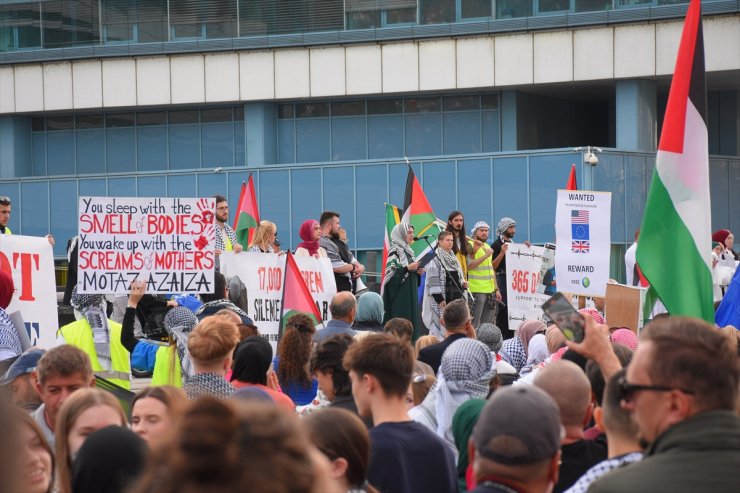 Bosna Hersek'te İsrail'in Gazze'ye saldırıları protesto edildi