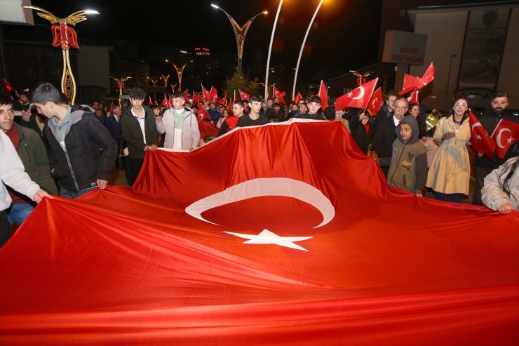 Hakkari'de Cumhuriyet'in 101. yıl dönümü dolayısıyla kortej yürüyüşü düzenlendi