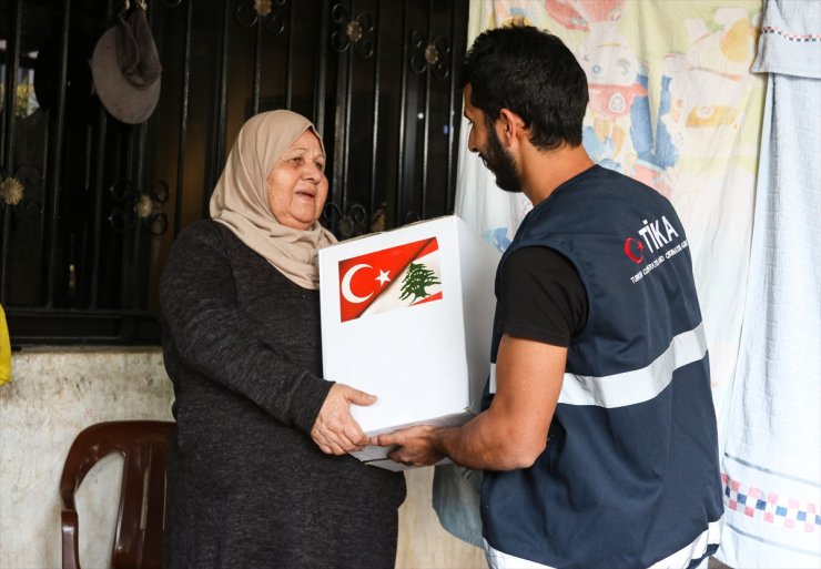 TİKA'dan Lübnan'a gıda ve hijyen malzemesi desteği