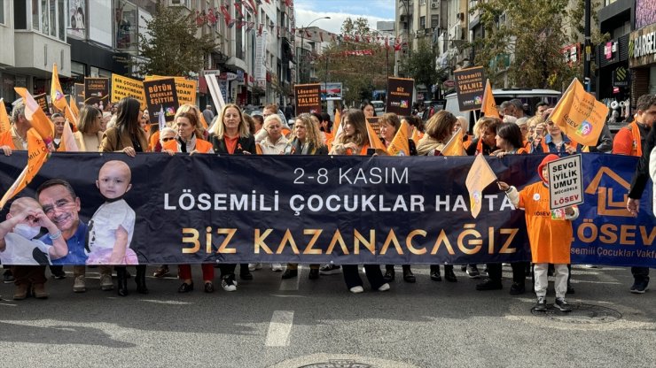 Lösemi farkındalığı kapsamında Tekirdağ'da yürüyüş düzenlendi