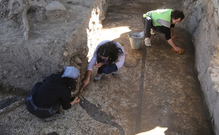 Herakleia Antik Kenti'nin Roma hamamı gün yüzüne çıkarılıyor