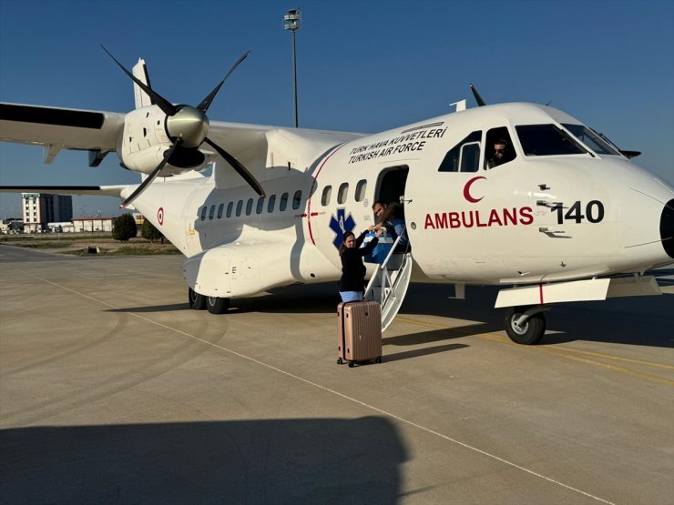 TSK'ya ait ambulans uçak organ nakli için havalandı