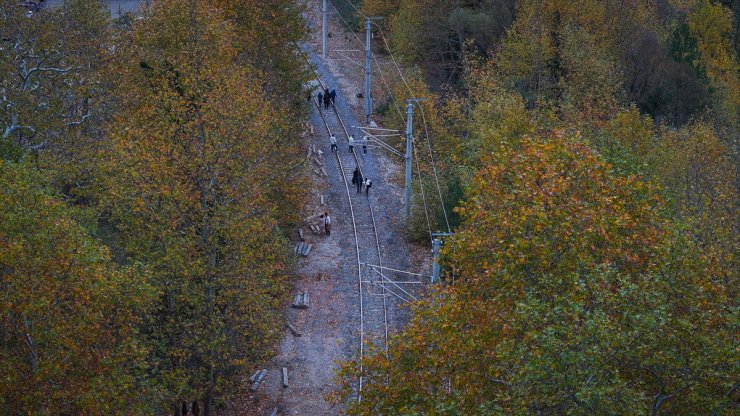 Adana'daki Belemedik Tabiat Parkı sonbahar renklerine büründü