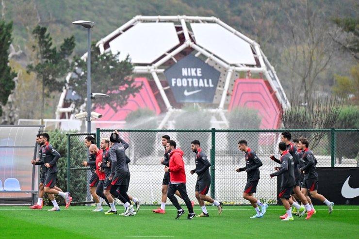 A Milli Futbol Takımı, Galler maçının hazırlıklarını sürdürdü