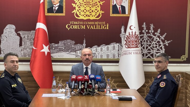 Çorum Valisi Çalgan, ekim ayında yürütülen asayiş çalışmalarını değerlendirdi