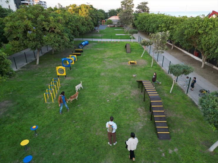 Mersin'de geri dönüşümden üretilen malzemelerle "Pati Park" kuruldu