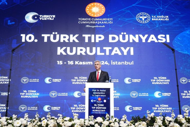 Sağlık Bakanı Memişoğlu "10. Türk Tıp Dünyası Kurultayı"nda konuştu: