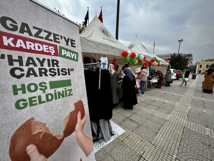 Samsun'da Gazze'ye destek için "Hayır Çarşısı" açıldı