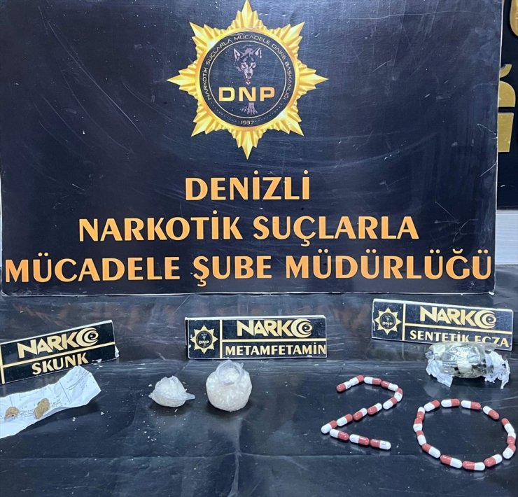 Denizli'de uyuşturucu operasyonunda 3 tutuklama