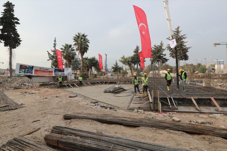 Hatay'da "81 İl 81 Kızılay Anaokulu Projesi" kapsamında anaokulu temeli atıldı