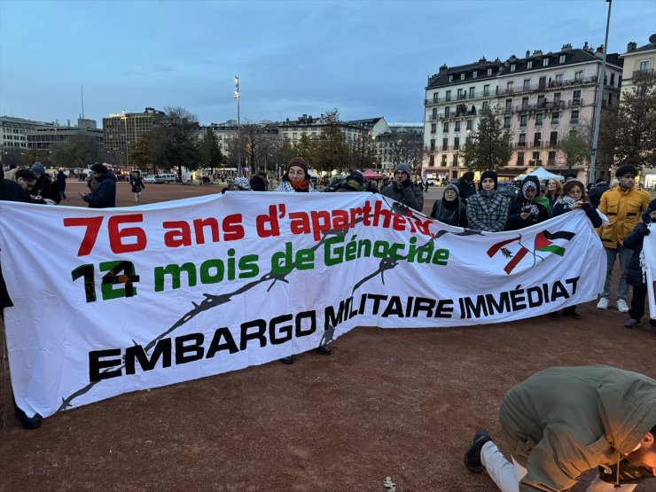 İsrail'in Gazze ve Lübnan'daki saldırıları Cenevre'de protesto edildi