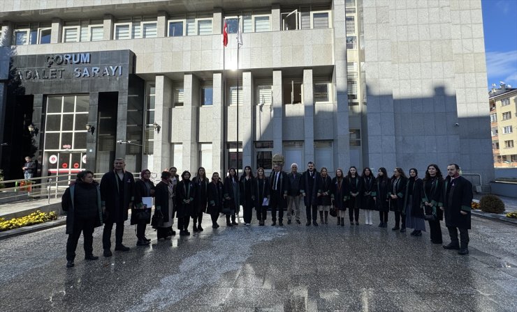 Çorum'da avukatlar kadına yönelik şiddeti kınadı