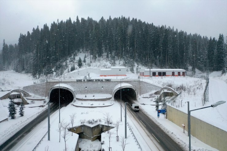 Ilgaz Dağı'nda yoğun kar etkili oluyor