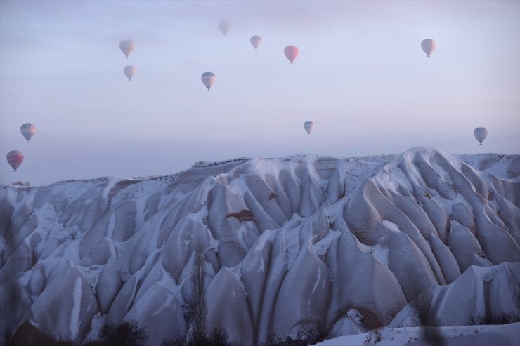 Kapadokya'da balonlar 6 gün sonra yeniden gökyüzünde