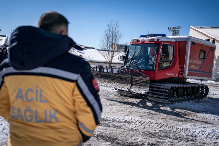 Erzurum'daki sağlık ekipleri kışın hastalara "Hızır gibi" yetişmek için hazır