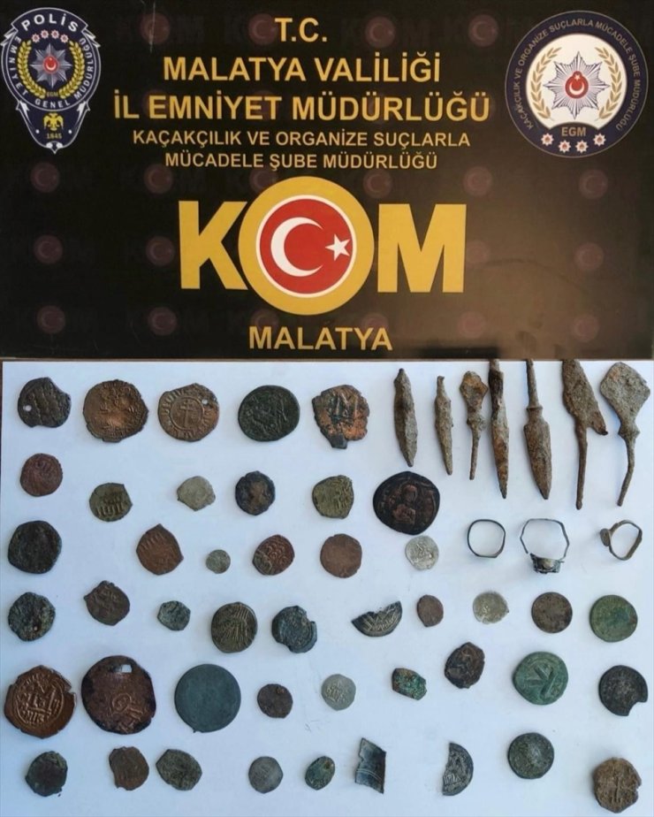 Malatya'da tarihi eser kaçakçılığı operasyonunda bir zanlı yakalandı