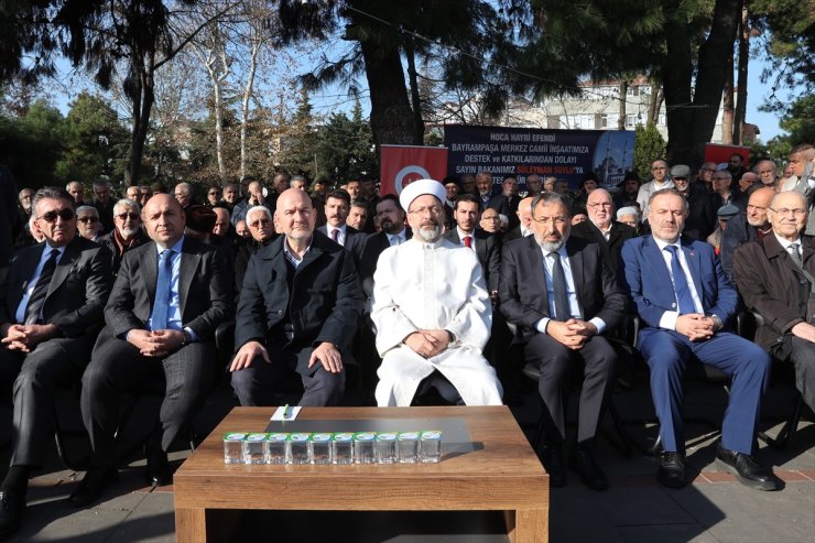 Diyanet İşleri Başkanı Erbaş İstanbul'da cami ve Kur'an kursu temel atma törenine katıldı: