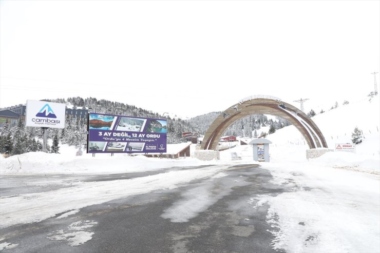 Ordu'nun Çambaşı Yaylası'ndaki kayak tesisleri yeni sezona hazır