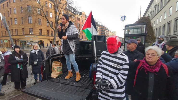 İsveç'te İsrail'in Gazze, Lübnan ve İran'a yönelik saldırıları protesto edildi