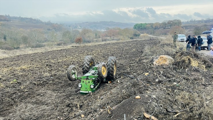 Çanakkale'de devrilen traktörün sürücüsü öldü