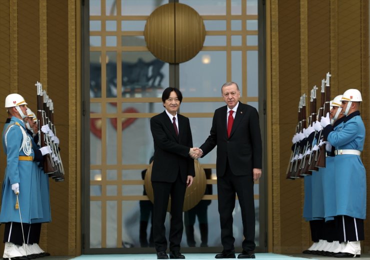 Cumhurbaşkanı Erdoğan, Japonya Veliaht Prensi Akishino'yu kabul etti