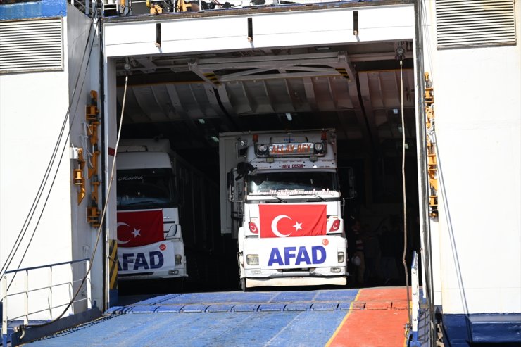 AFAD'ın gönderdiği insani yardım malzemeleri Lübnan'a ulaştı