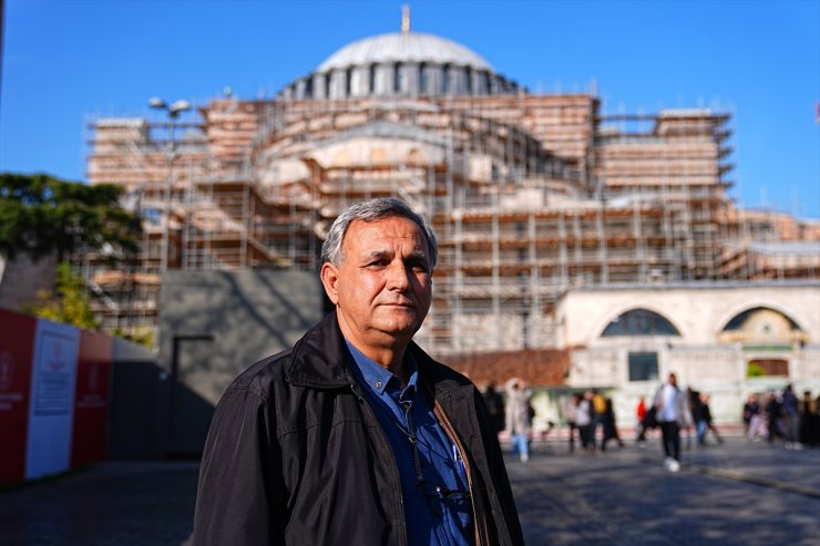 Ayasofya-i Kebir Cami-i Şerifi'nin kubbesi restorasyon için sökülecek