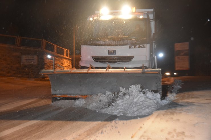 Ordu ve Gümüşhane'de kar etkili oldu