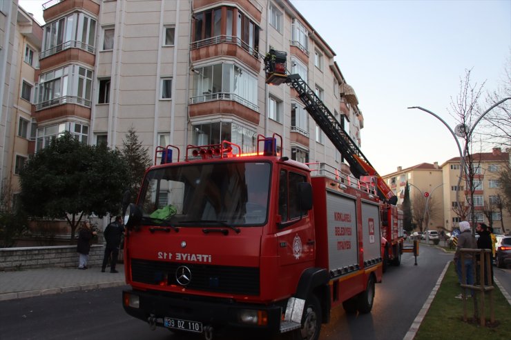 Kırklareli'nde apartman dairesinde kombiden çıkan yangın söndürüldü