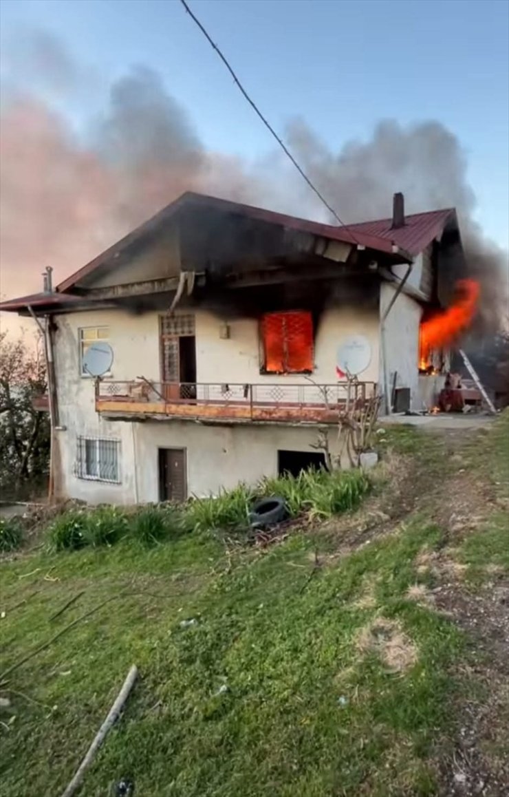 Ordu'da bir evde çıkan yangında 2 çocuk yaralandı