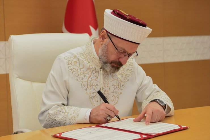 Diyanet İşleri Başkanlığı ile Kırgızistan arasında işbirliği mutabakat zaptı imzalandı