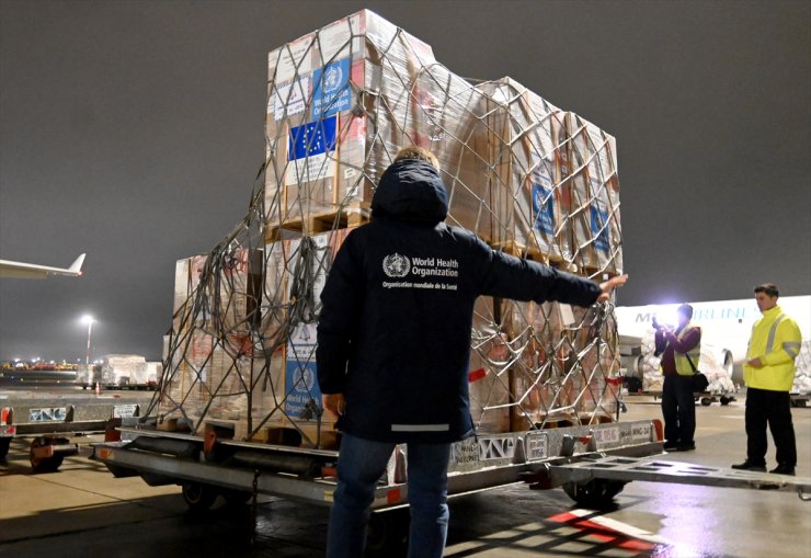 DSÖ'nün Suriye'de dağıtacağı 50 ton tıbbi malzeme Türkiye'ye ulaştı