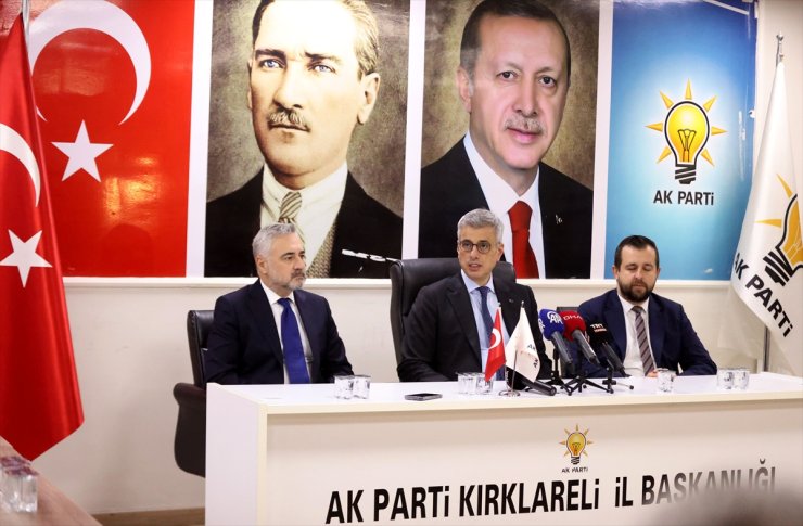 Sağlık Bakanı Memişoğlu, AK Parti Kırklareli İl Başkanlığı'nda partililere seslendi: