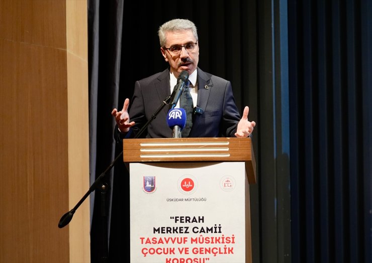 İstanbul'da Ferah Merkez Camii Tasavvuf Musikisi Çocuk ve Gençlik Korosu'ndan konser