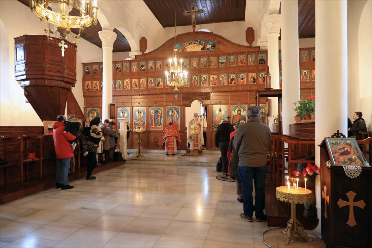 Edirne'deki Bulgar Ortodoks Kilisesi'nde Noel ayini yapıldı