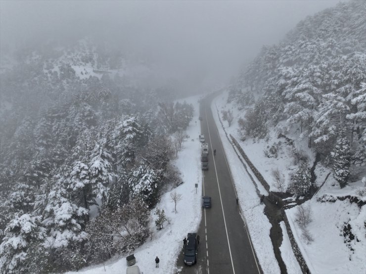 Muğla'nın yüksek kesimlerinde kar etkili oluyor