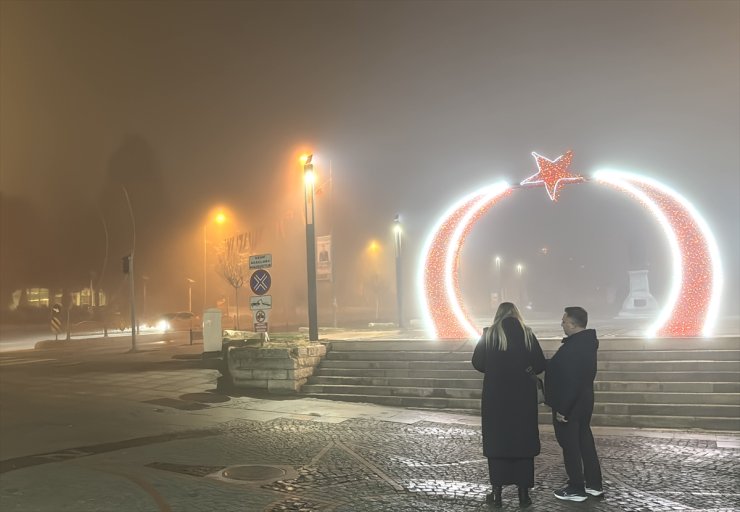 Edirne'de yoğun sis etkili oluyor