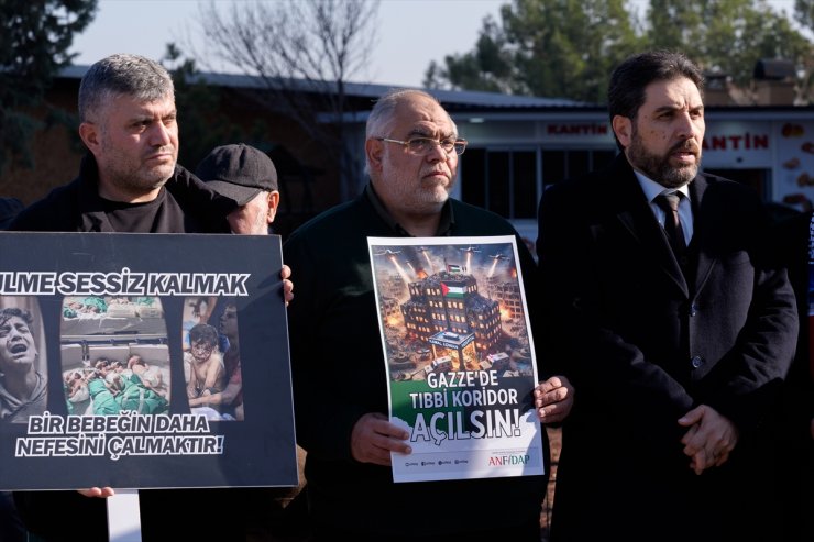 Ankara'da Gazze'deki Kemal Advan Hastanesi müdürünün serbest bırakılması çağrısında bulunuldu