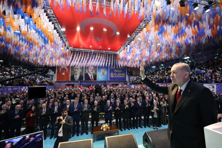 Cumhurbaşkanı ve AK Parti Genel Başkanı Erdoğan, partisinin Ordu 8. Olağan İl Kongresi'nde konuştu: (1)