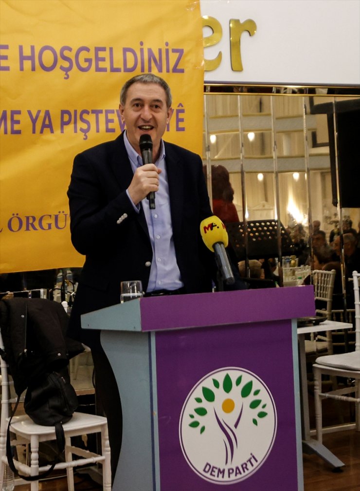 DEM Parti Eş Genel Başkanı Bakırhan, Mersin'de dayanışma yemeğine katıldı