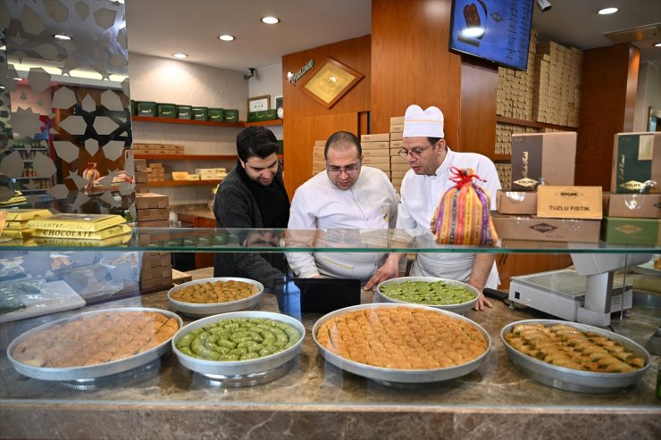 Gaziantepli baklavacılar AA'nın "Yılın Kareleri" oylamasına katıldı