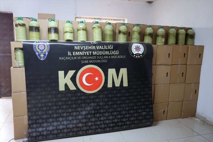 Nevşehir'de 5 bin 370 litre sahte zeytinyağı ele geçirildi