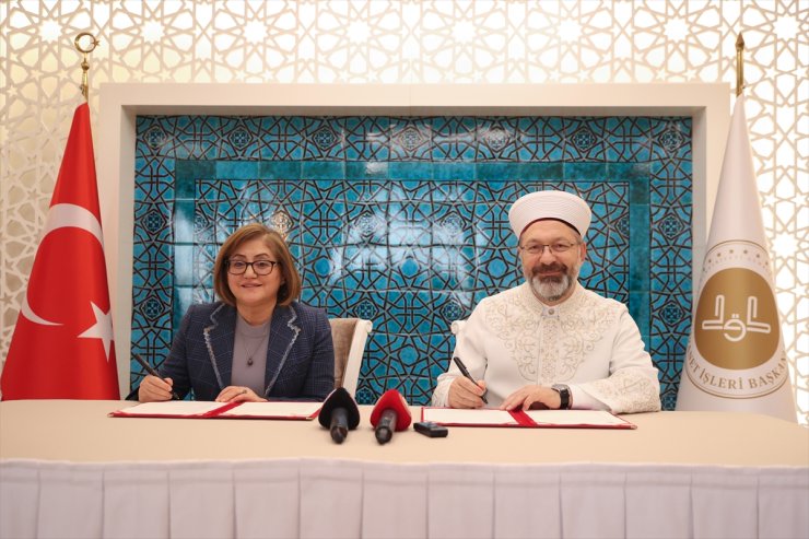 Diyanet İşleri Başkanlığı ile Gaziantep Büyükşehir Belediyesi arasında protokol imzalandı