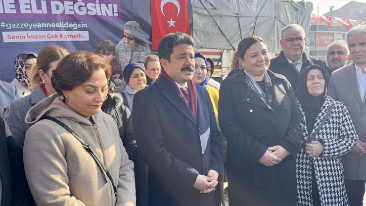 Gazze için toplanan yardım malzemelerini taşıyan tır Kırşehir'den yola çıktı